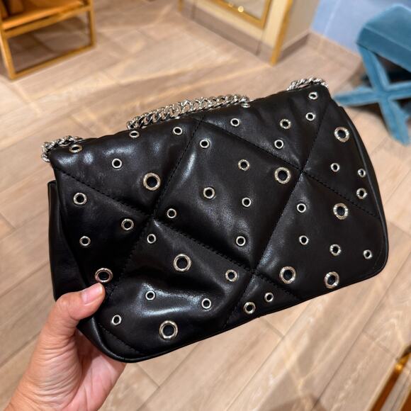 Tory Burch Willa Small Shoulder Bag 175931 Black $695 - Picture 3 of 9